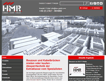 Tablet Screenshot of hmr-gmbh.com